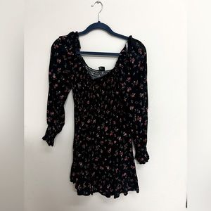 Wild fable puff sleeve dress, square neckline mini